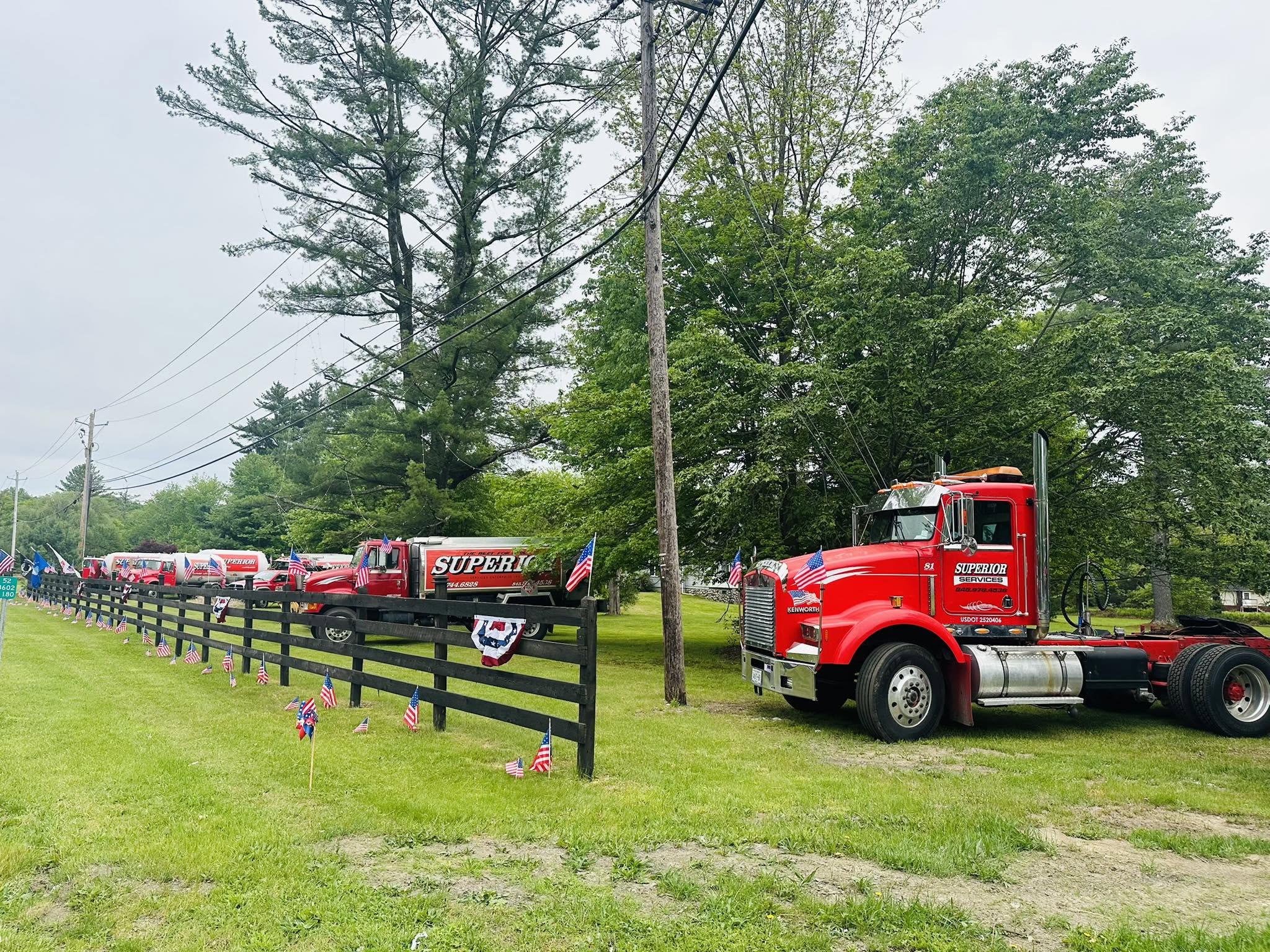 Superior Services local fleet representing more than 25 years of family-owned service