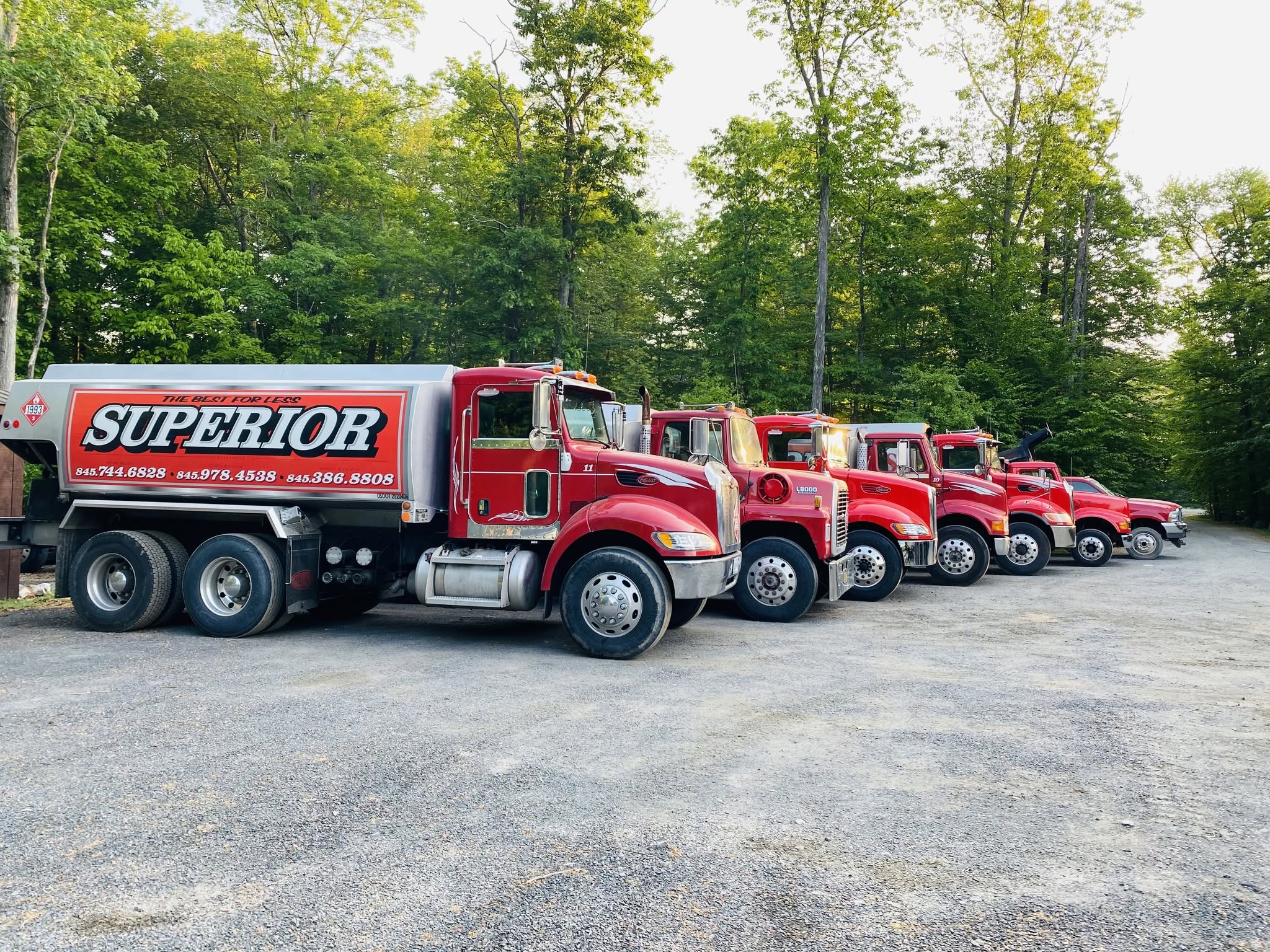 Superior Services commercial fuel delivery truck fleet